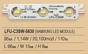 LED Module_ Samsung chip_ 3P Series_ LFU_C3SW_5630
